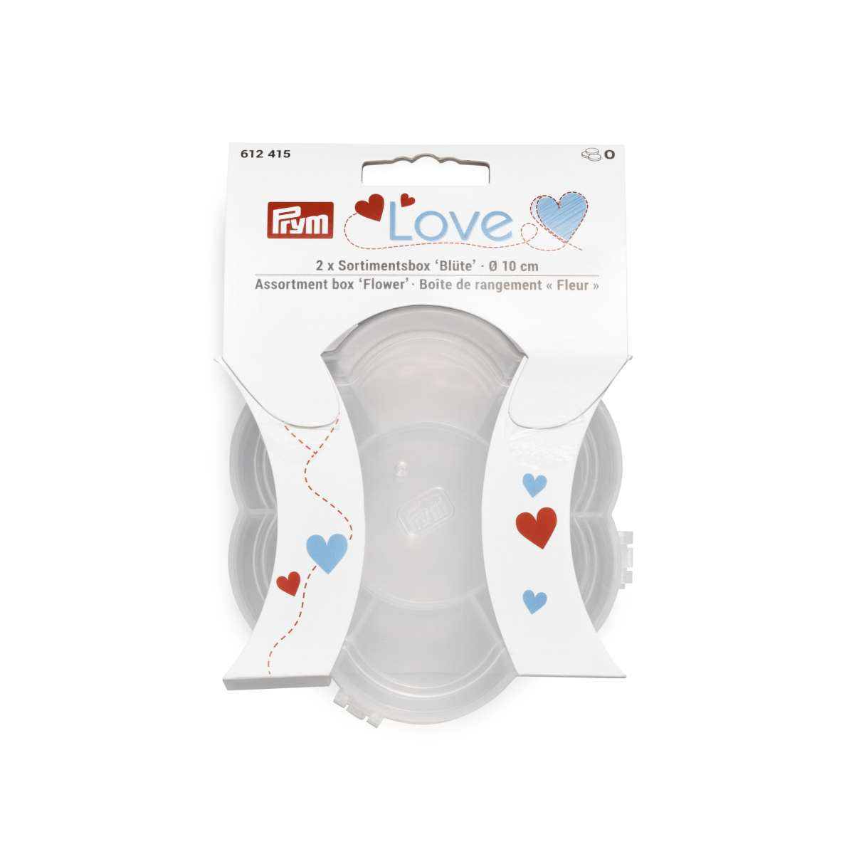 Boîte De Rangement Prym Pour Broderie - Transparente, Divisible 4 à 23 Compartiments - Pour Fils, Aiguilles, Accessoires