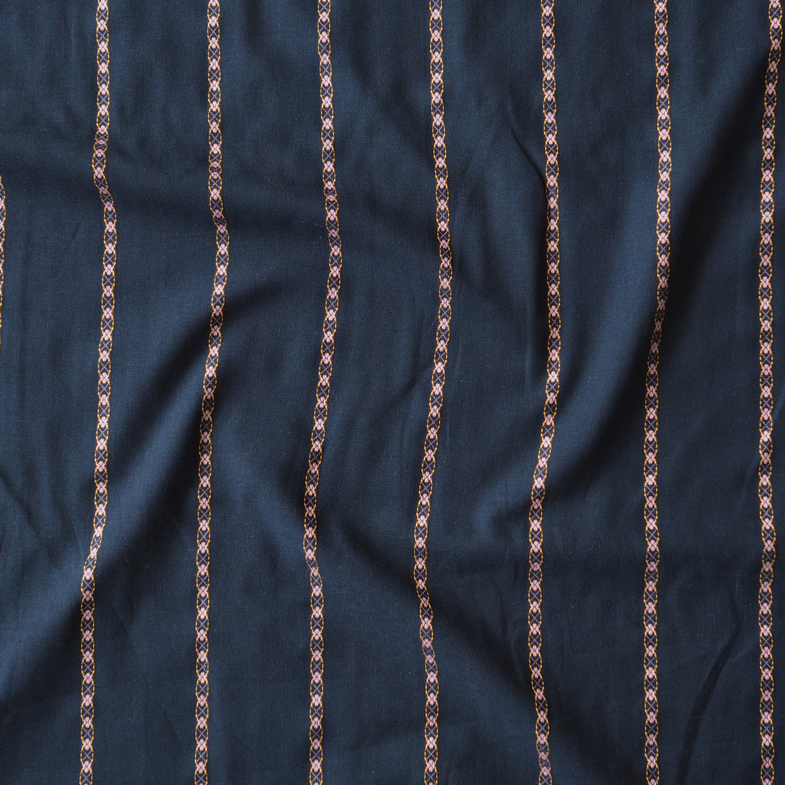 order　FABRIC ⑤ f10544-Navy-Floral-Chain-