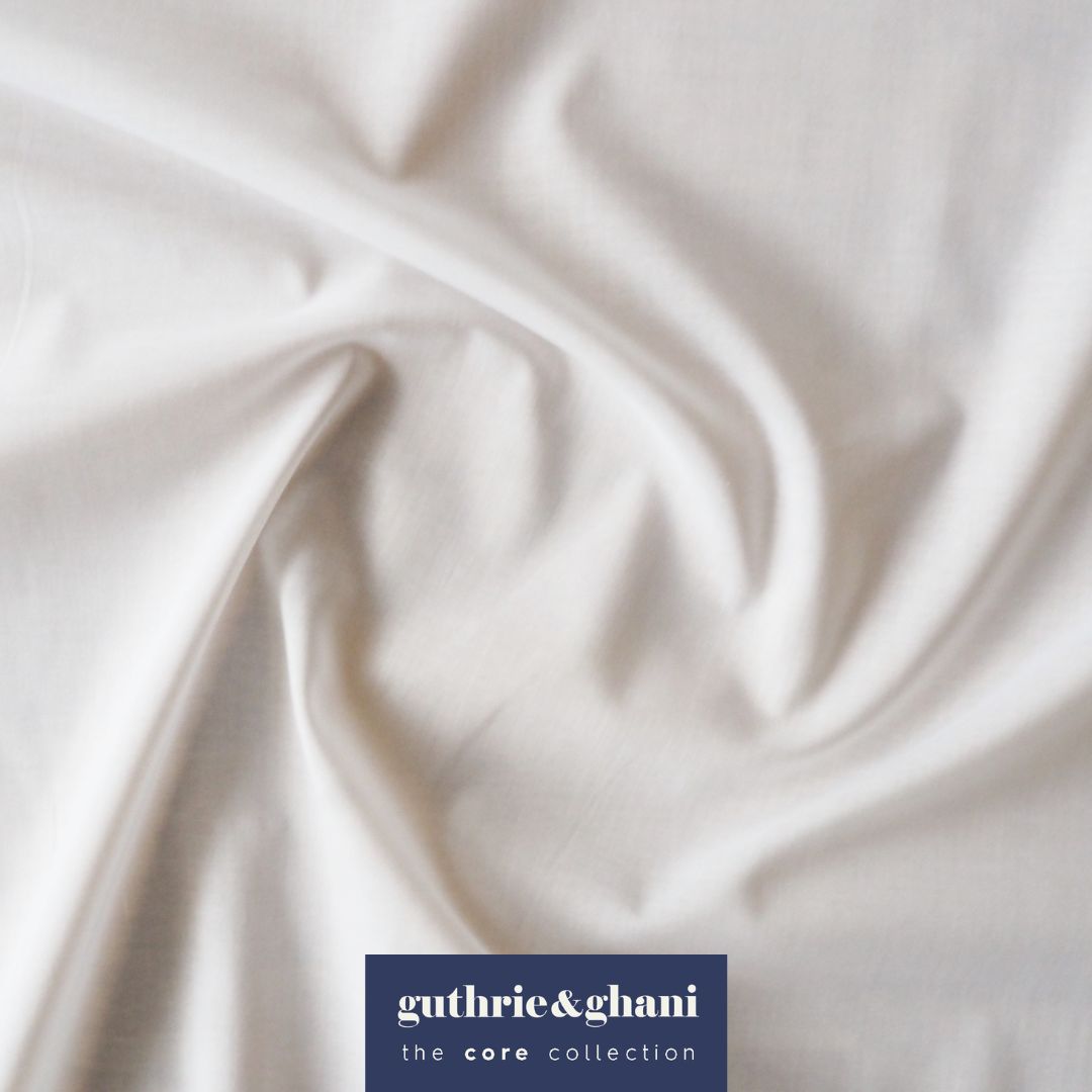 White Cotton Voile Lining Fabric – Guthrie & Ghani