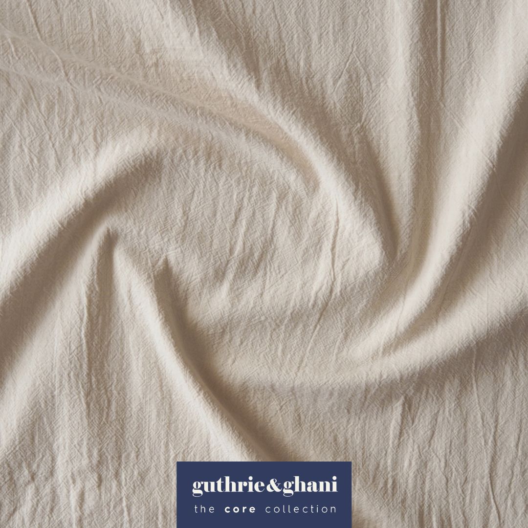 Vintage Cream Textured Cotton Fabric – Guthrie Ghani