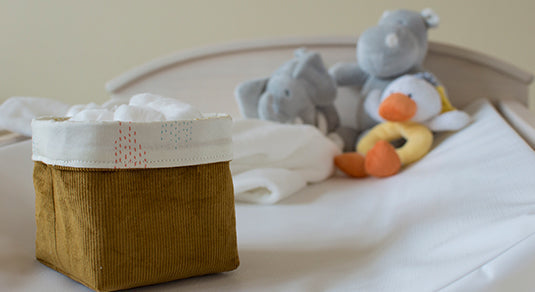 Custom size fabric baskets