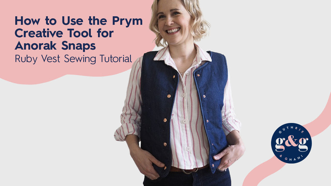 How to Use the Prym Creative Tool for Anorak Snaps | Ruby Vest Sewing Tutorial