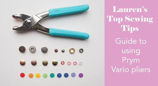 How to use Prym Vario pliers