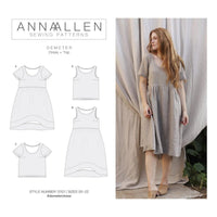 Anna Allen Demeter Dress And Top Sewing Pattern PDF