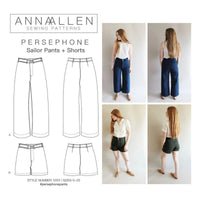 Anna Allen Persephone Pants And Shorts Sewing Pattern PDF