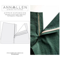 Anna Allen Zipper Expansion PDF Sewing Instructions
