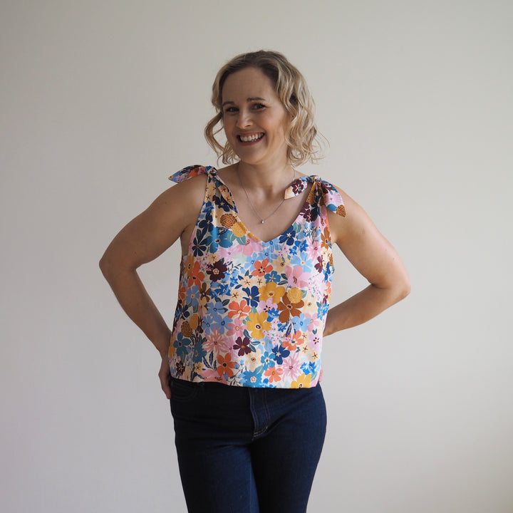 Lauren's Laurence Top in Flùr Meadow Ecovero Viscose