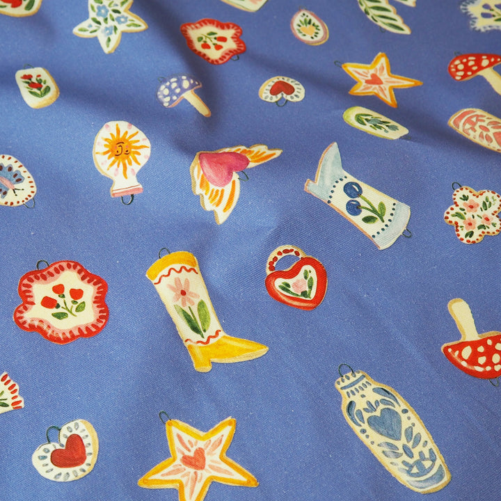 Fabric Godmother Charmed stretch cotton denim fabric