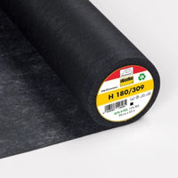 Vlieseline Easyfuse Ultra Soft Lightweight Iron On Interfacing - Black