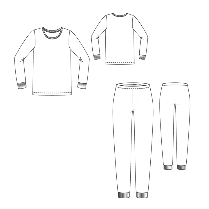 Jeanne Pyjamas Pattern & Video Add-On