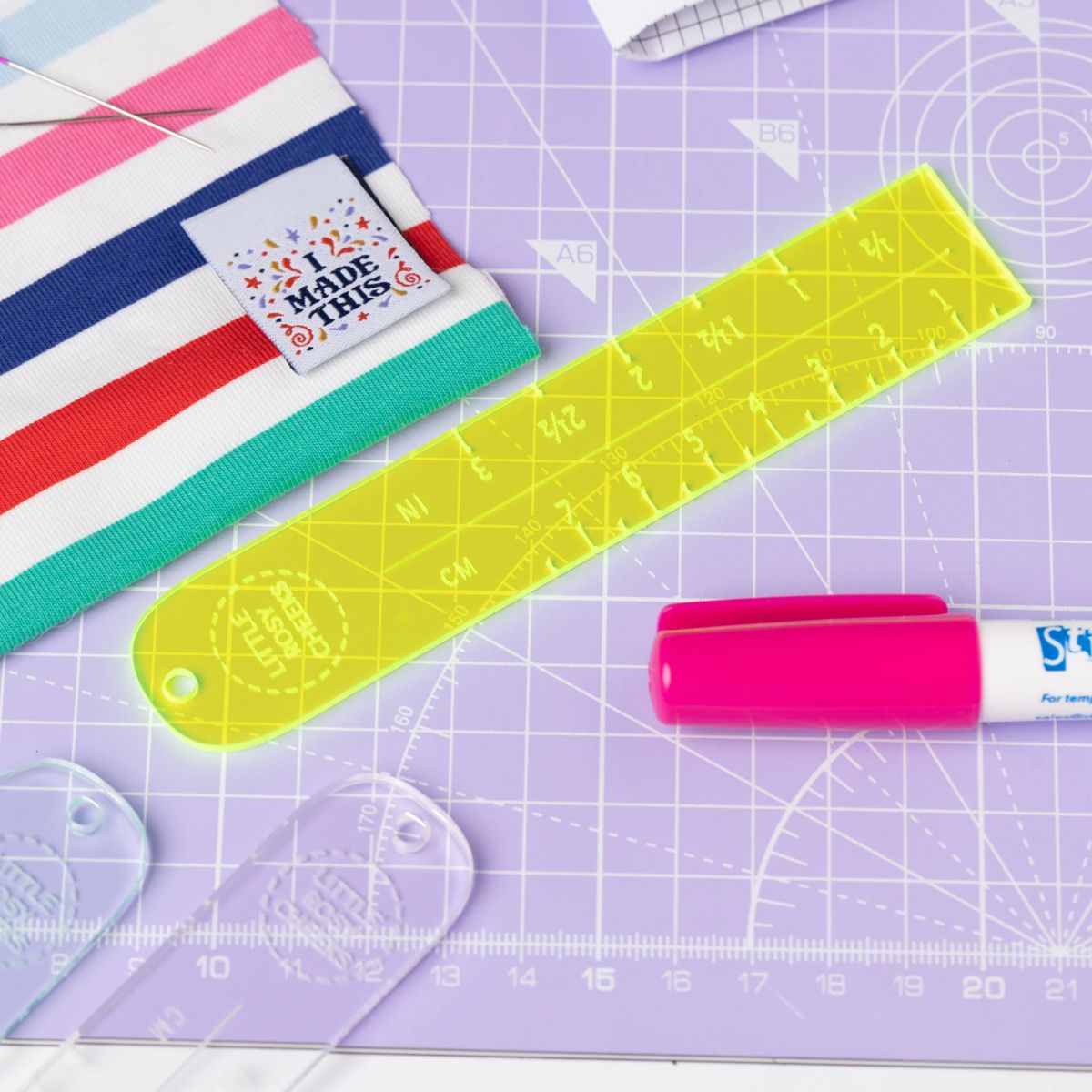 Little Rosy Cheeks Label Placement Ruler – Guthrie & Ghani