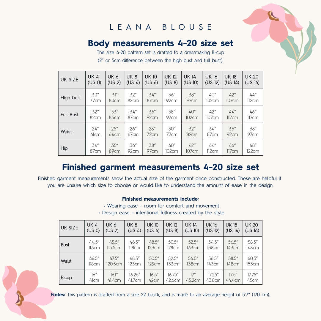Guthrie & Ghani Lèana Blouse Sewing Pattern PDF