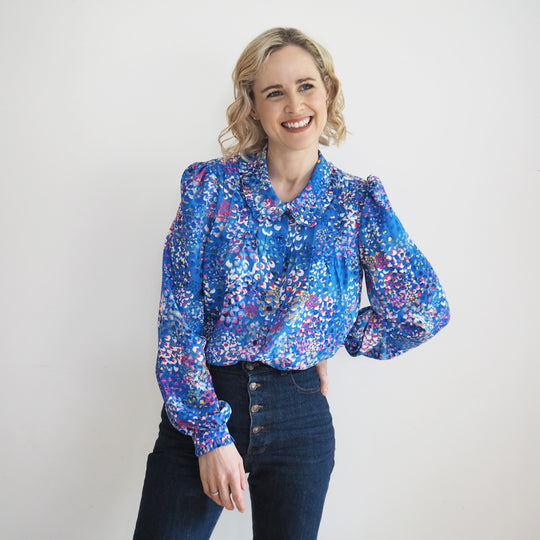 Sophie | Artistic Pattern Button-Up Shirt main image 1