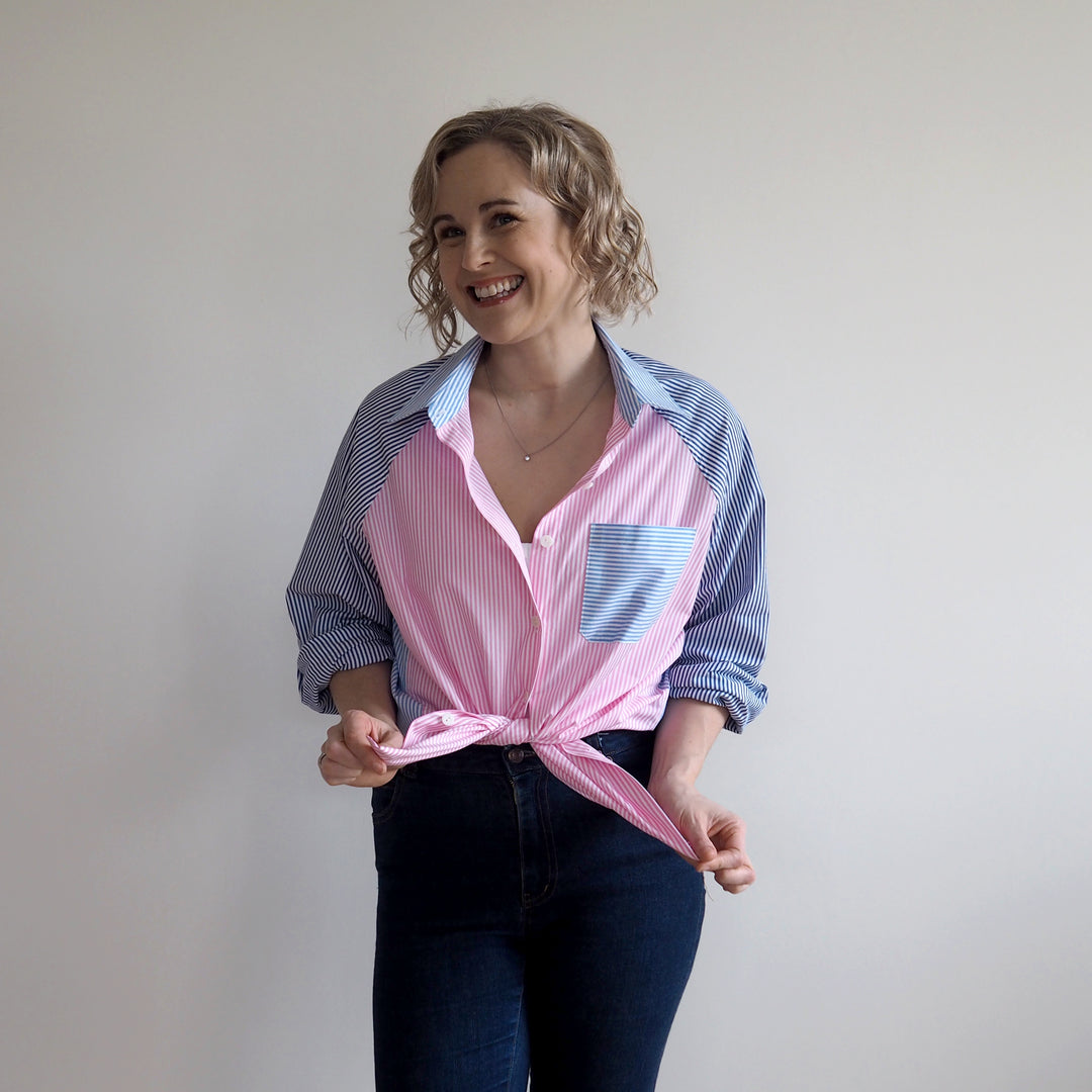 Classic Sky Stripe Cotton Poplin Fabric