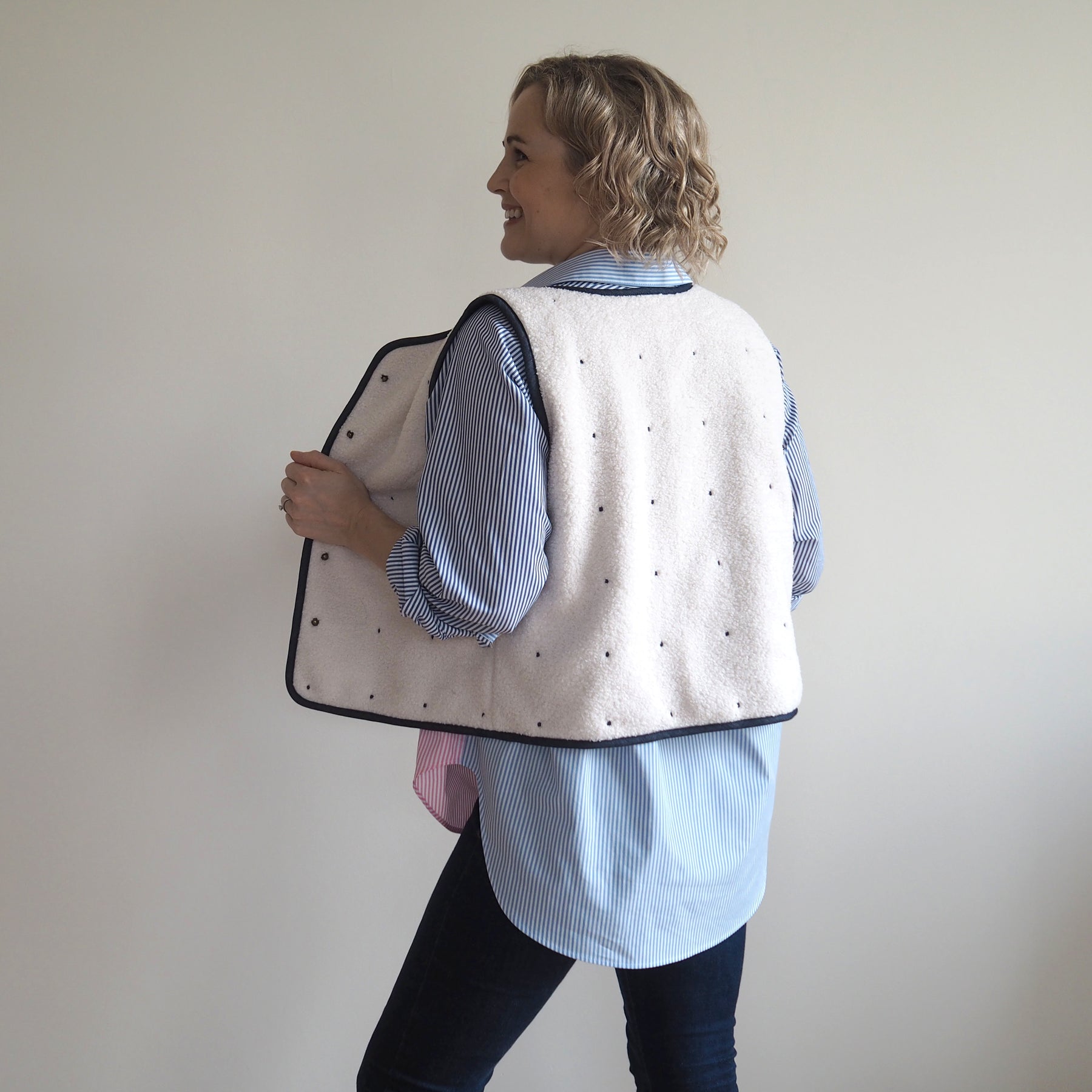 Ruby Vest Free Pattern Reversible Quilted Vest Dressmaking Kit | Ruby Vest Sewing Pattern ...