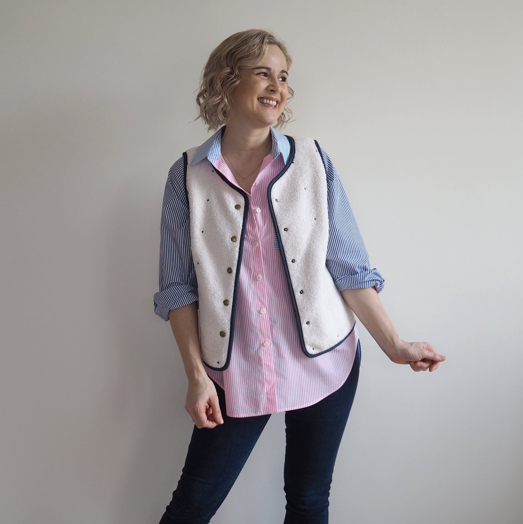 Ruby Vest Free Pattern Reversible Quilted Vest Dressmaking Kit | Ruby Vest Sewing Pattern ...