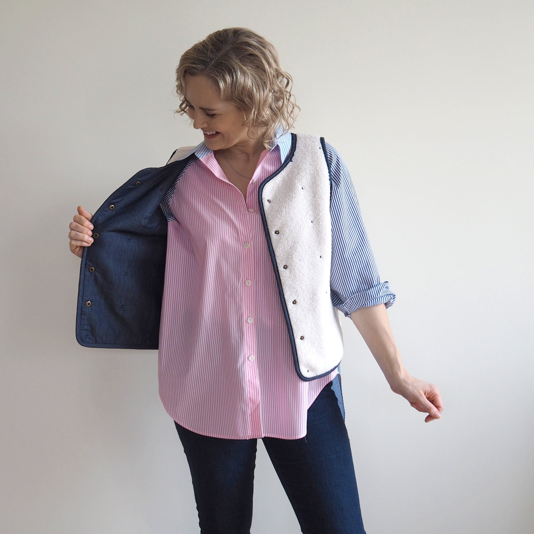 Ruby Vest Free Pattern Reversible Quilted Vest Dressmaking Kit | Ruby Vest Sewing Pattern ...