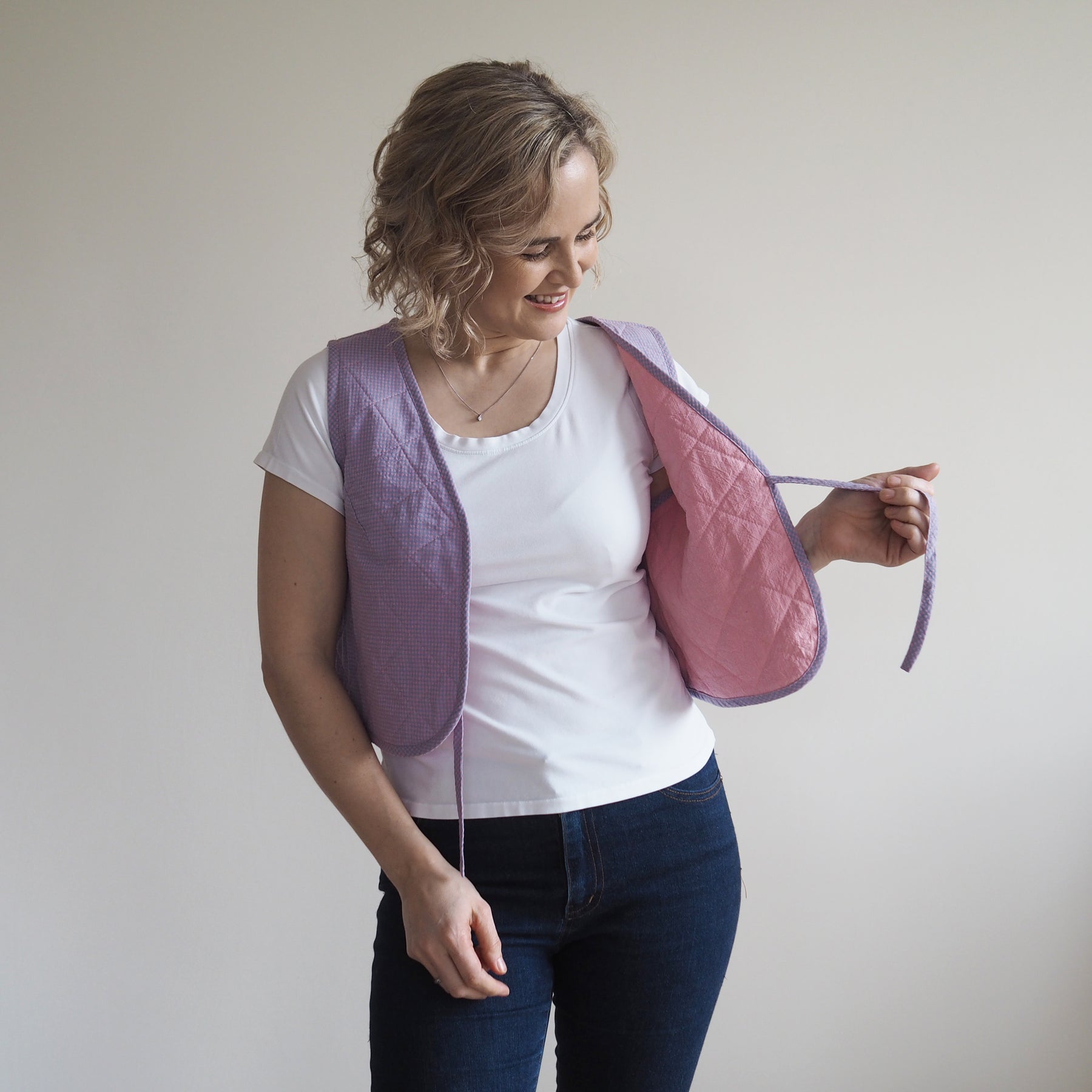 Ruby Vest Free Pattern Reversible Quilted Vest Dressmaking Kit | Ruby Vest Sewing Pattern ...