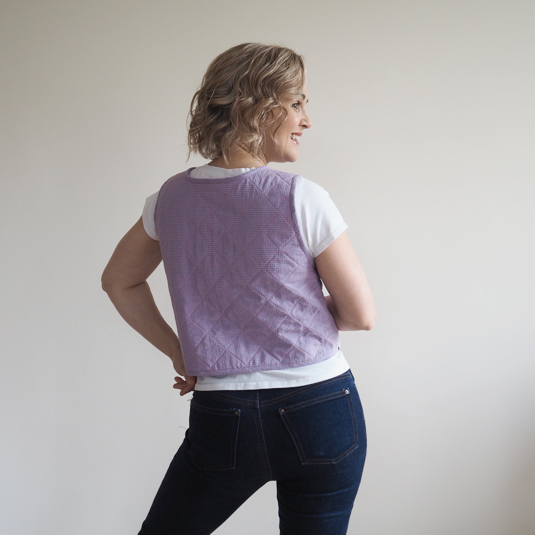 Ruby Vest Free Pattern Reversible Quilted Vest Dressmaking Kit | Ruby Vest Sewing Pattern ...