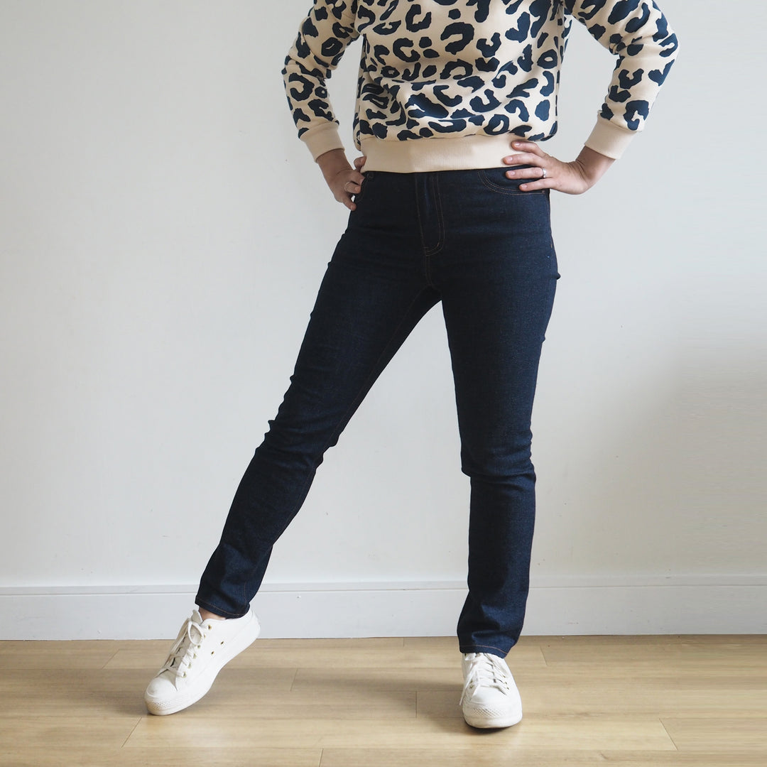 Lauren's Ash Jeans in Cone Mill Indigo 10.75oz Stretch Cotton Denim