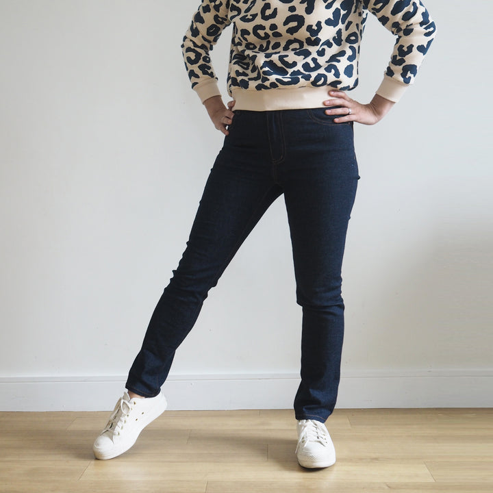Lauren's Ash Jeans in Cone Mill Indigo 10.75oz Stretch Cotton Denim