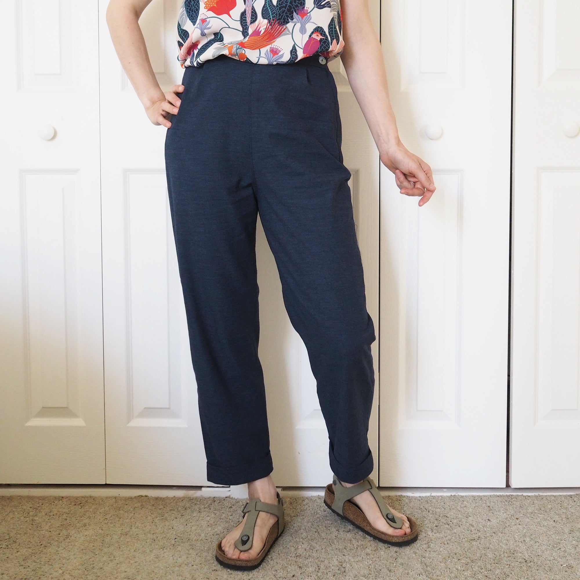 andmary Eve line loose pants Eve line zip tops、Eve line loose pants
