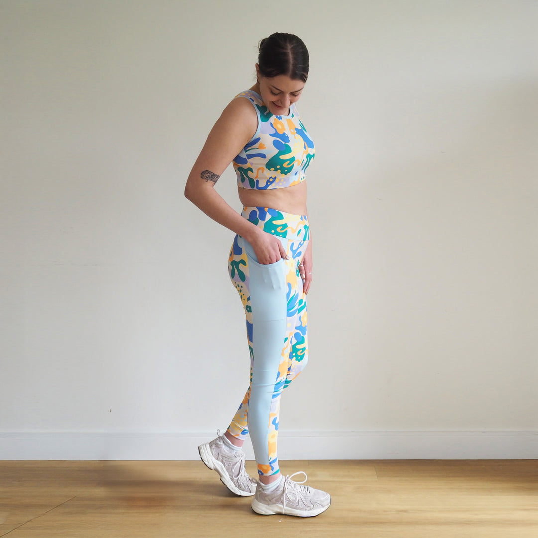 Baby Blue Yoga Activewear Jersey Fabric