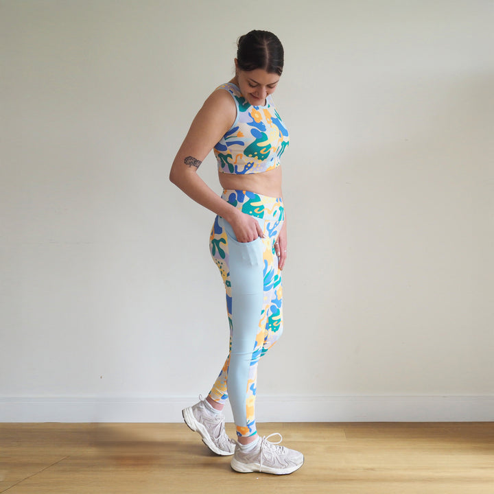 Baby Blue Yoga Activewear Jersey Fabric