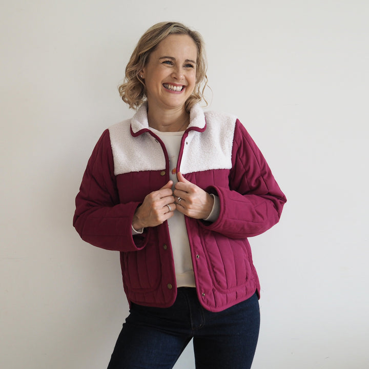 Mind The Maker Fuchsia Jordan Solid Fabric