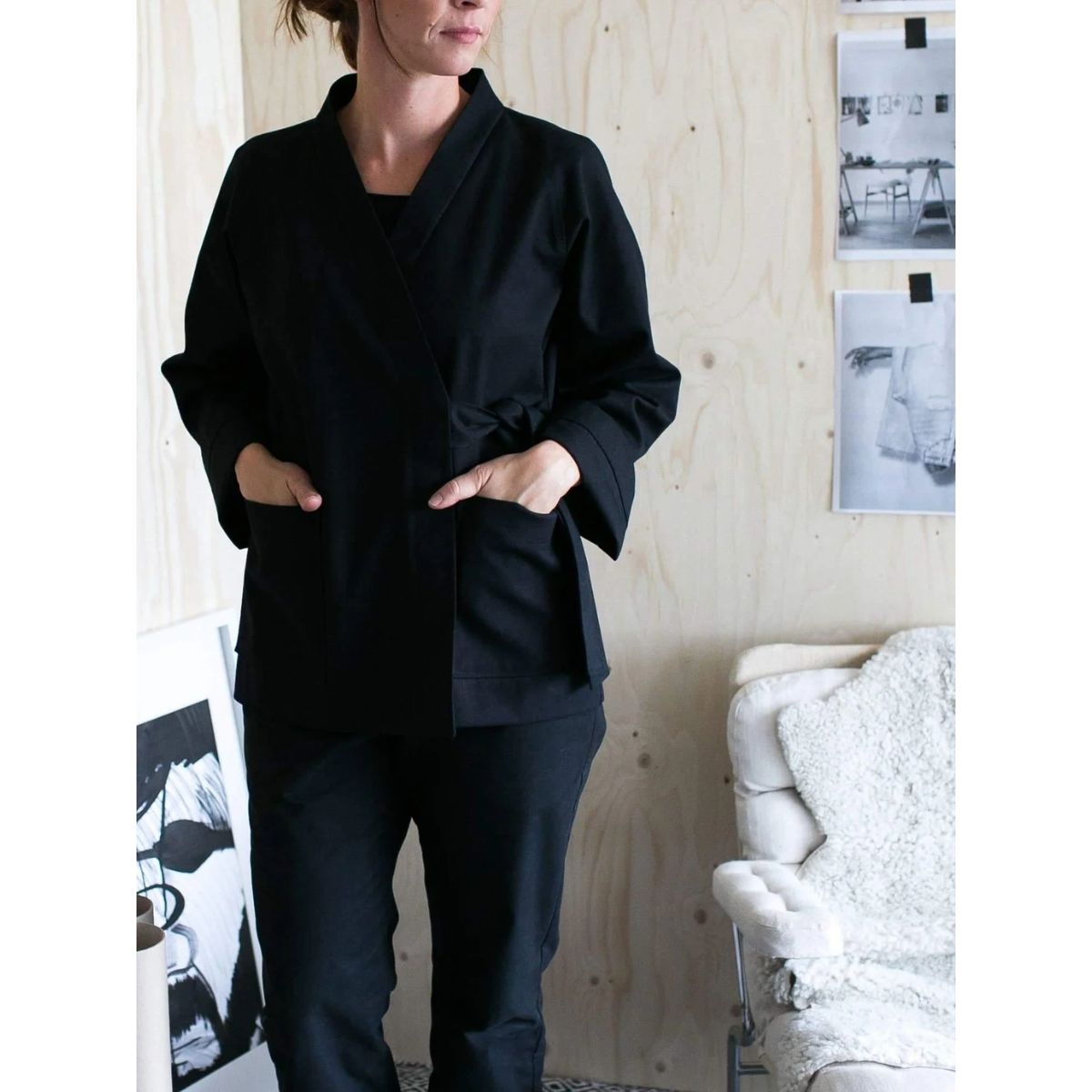 Assembly Line Jacket Pattern The Assembly Line Wrap Jacket Sewing Pattern – Guthrie & Ghani
