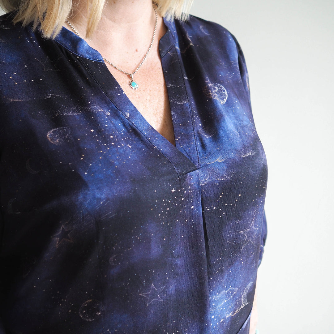 Afterlight Viscose Twill Sateen Fabric - Guthrie & Ghani Exclusive
