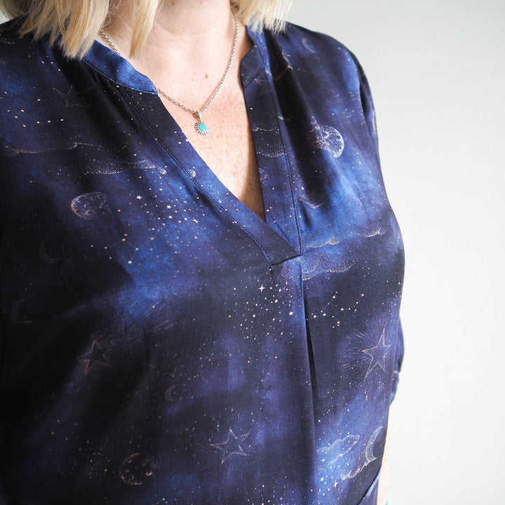 Afterlight Viscose Twill Sateen Fabric - Guthrie & Ghani Exclusive