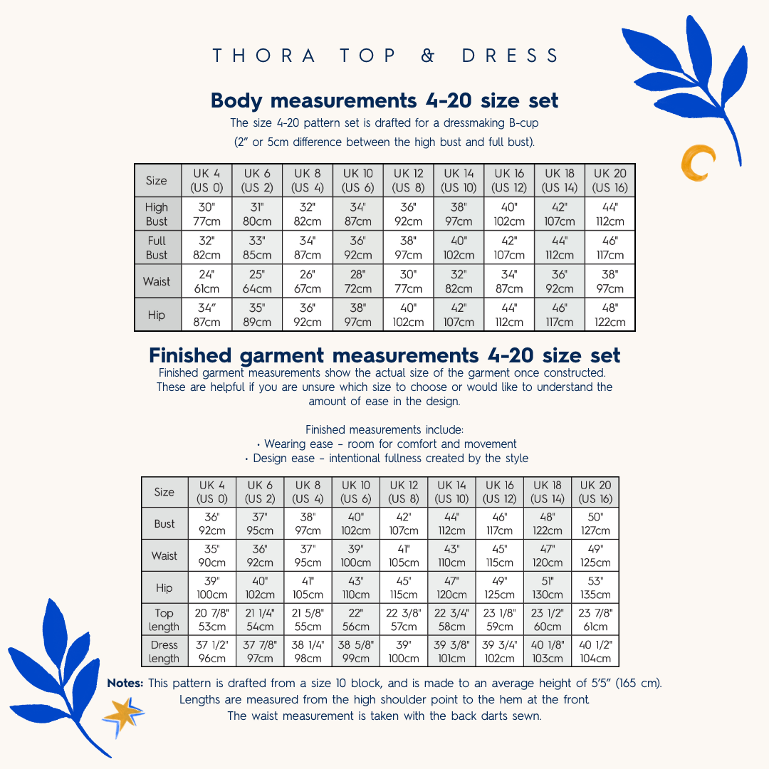 Guthrie & Ghani Thora Top & Dress - PDF Sewing Pattern With Video