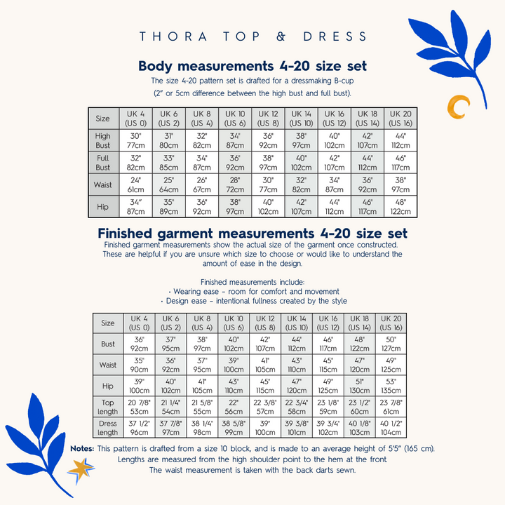 Guthrie & Ghani Thora Top & Dress - PDF Sewing Pattern With Video