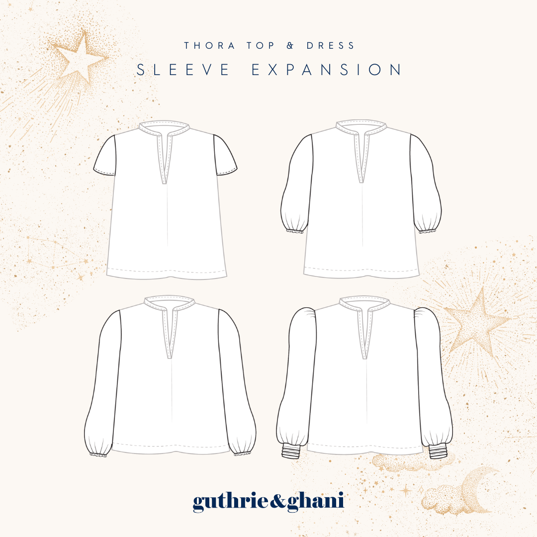Guthrie & Ghani Thora Sleeve Expansion Pack - PDF Sewing Pattern