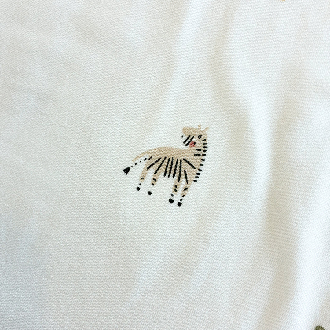 Blemished Safari Parade Cotton Jersey Fabric
