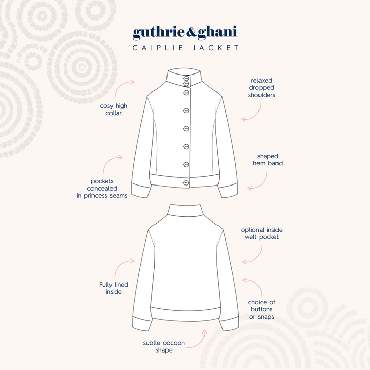 Guthrie & Ghani Caiplie Jacket - PDF Sewing Pattern With Video