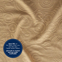 Sand Cairn Circles Cotton Jacquard Fabric - Guthrie & Ghani Exclusive