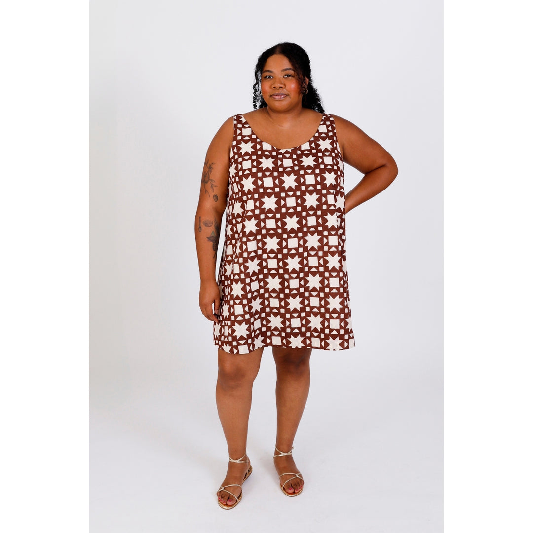 Chalk And Notch Noe Tank & Dress Sewing Pattern PDF