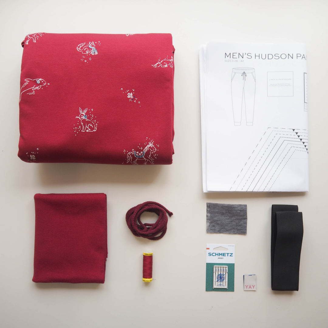 Hudson Pants Pjs Kit (with pattern)