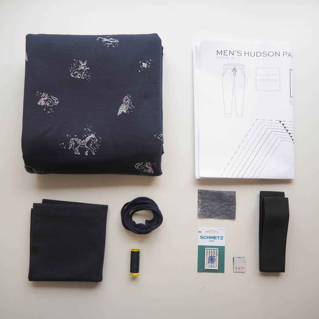 Hudson Pants Pjs Kit (with pattern)