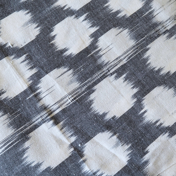 Blemished Cloud Ikat Cotton Fabric - Cut Length 1.9m x 137cm