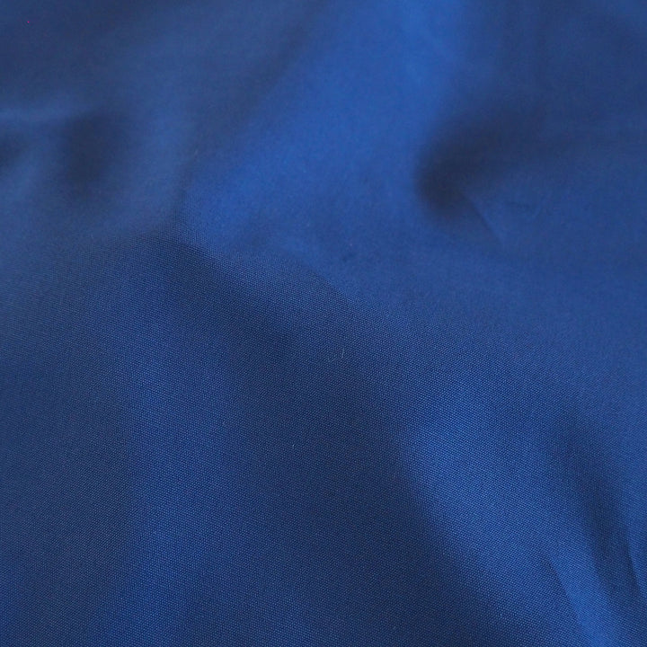 Close-up of blue fabric texture