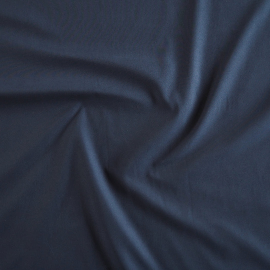 Indigo blue water-repellent fabric by Mind The Maker for jackets and outerwear.