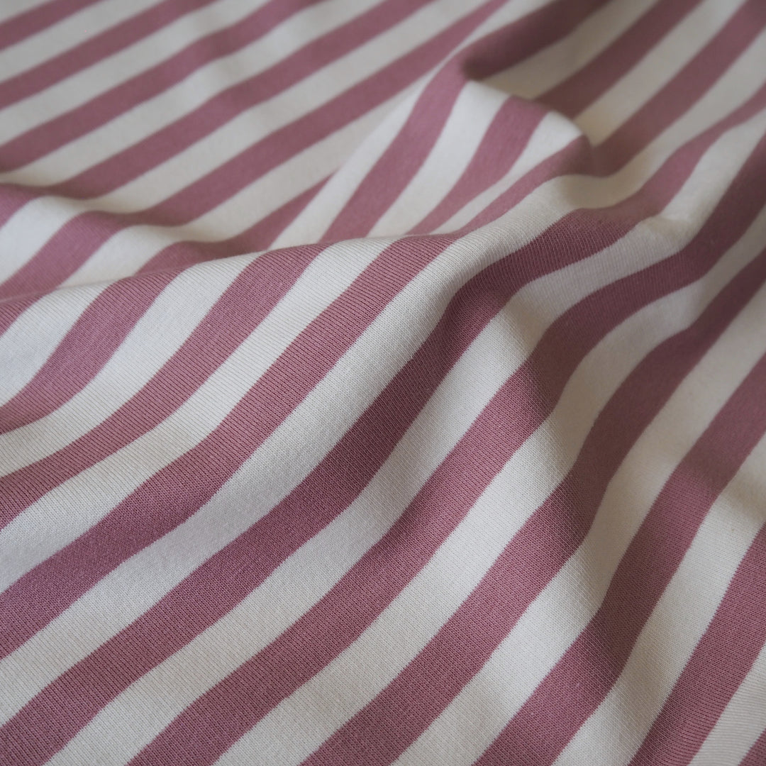 Rose Striped Yarn Dyed Cotton French Terry Fabric – Guthrie & Ghani