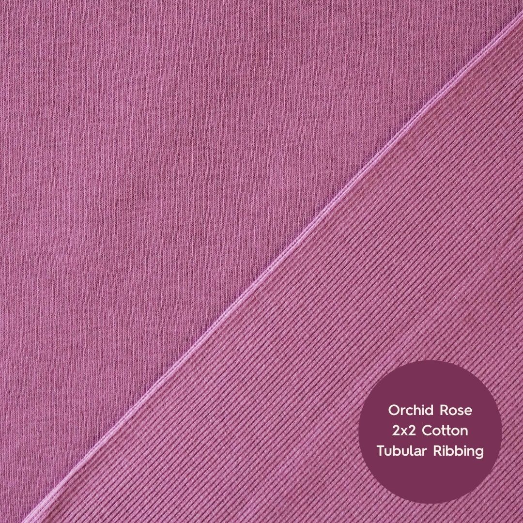 Orchid Rose Cotton Fleeceback Sweatshirt Fabric