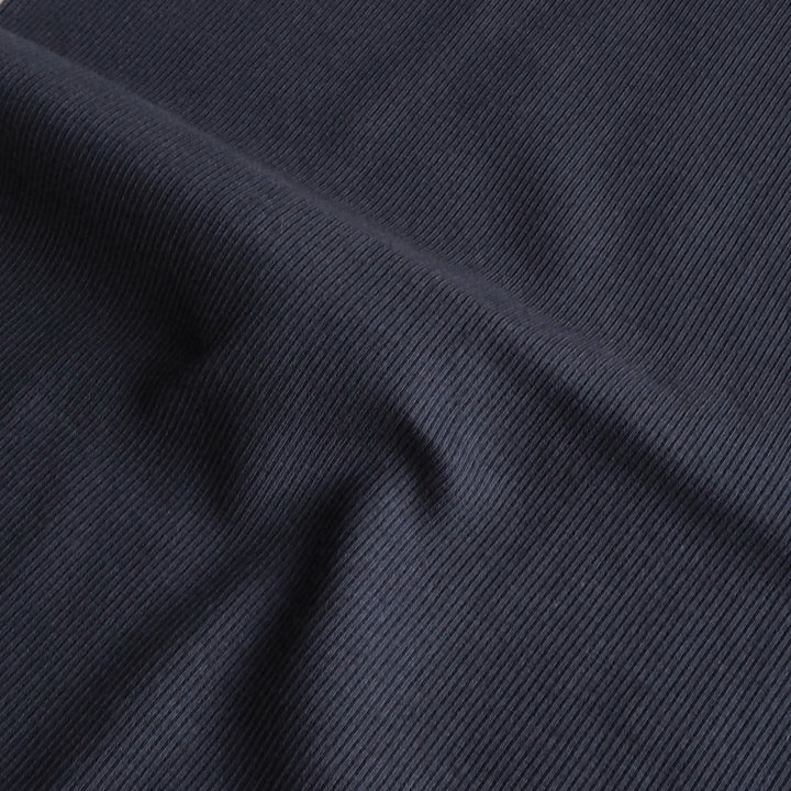 Indigo 2x2 Cotton Tubular Ribbing Fabric, Oeko-Tex Certified