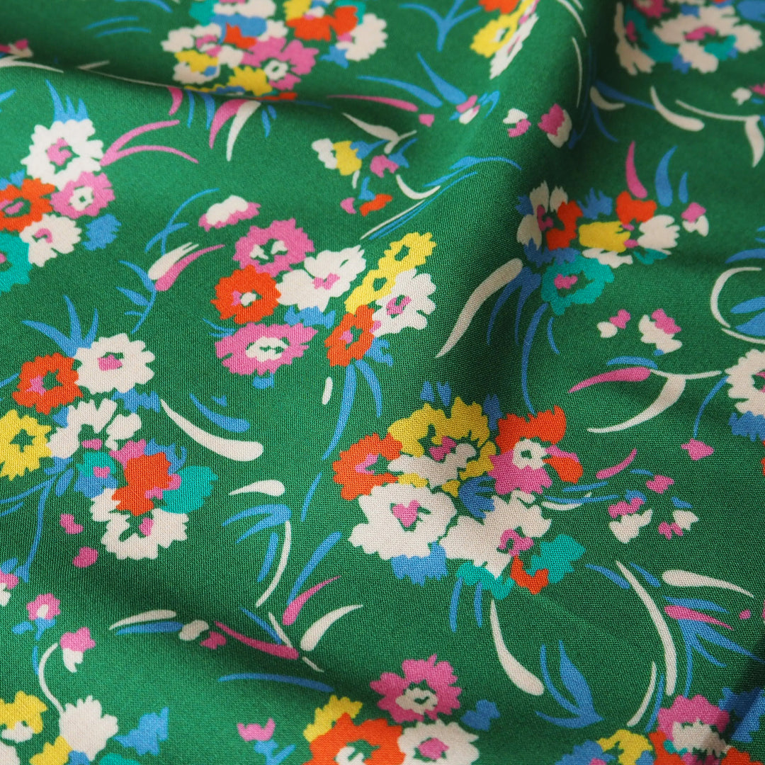 Liberty Fabrics Oakshot Viscose Leah A fabric, soft floral print for lightweight dressmaking.