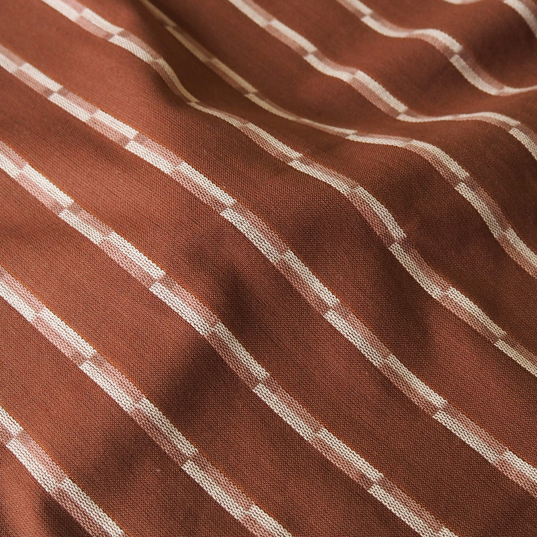Fableism Red Dahlia Cotton Fabric from the Golden Hour Collection – soft woven cotton in a warm red tone.