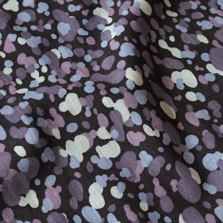 Night Pebble Scatter Wool Viscose Fabric